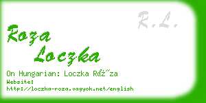 roza loczka business card